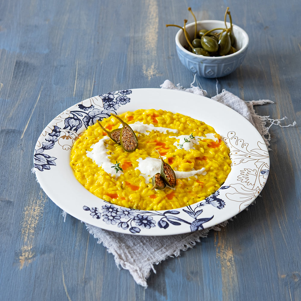 Risotto alla zucca e burrata