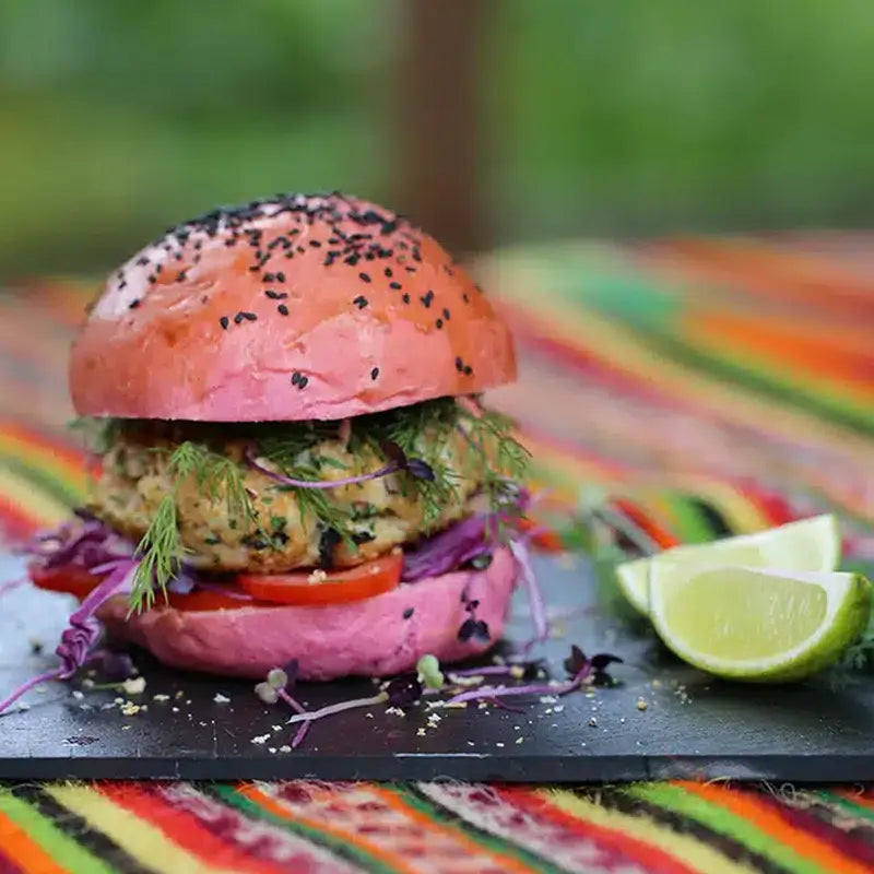 Hamburger viola mostruosi