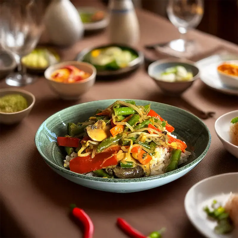 Wok di verdure in stile asiatico