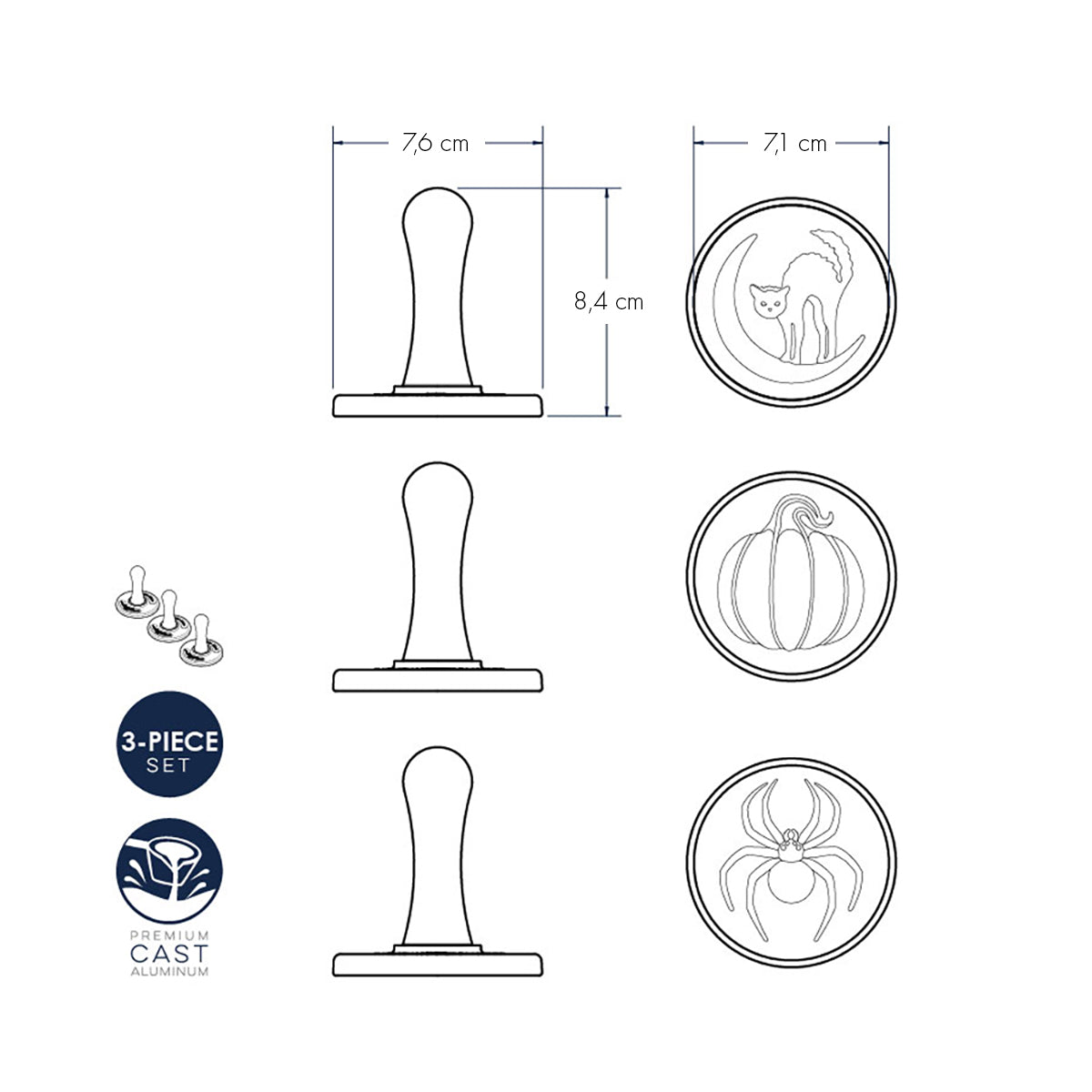 Halloween Cookie Stamps nordic ware NW 01260 Kunzi Shop 3