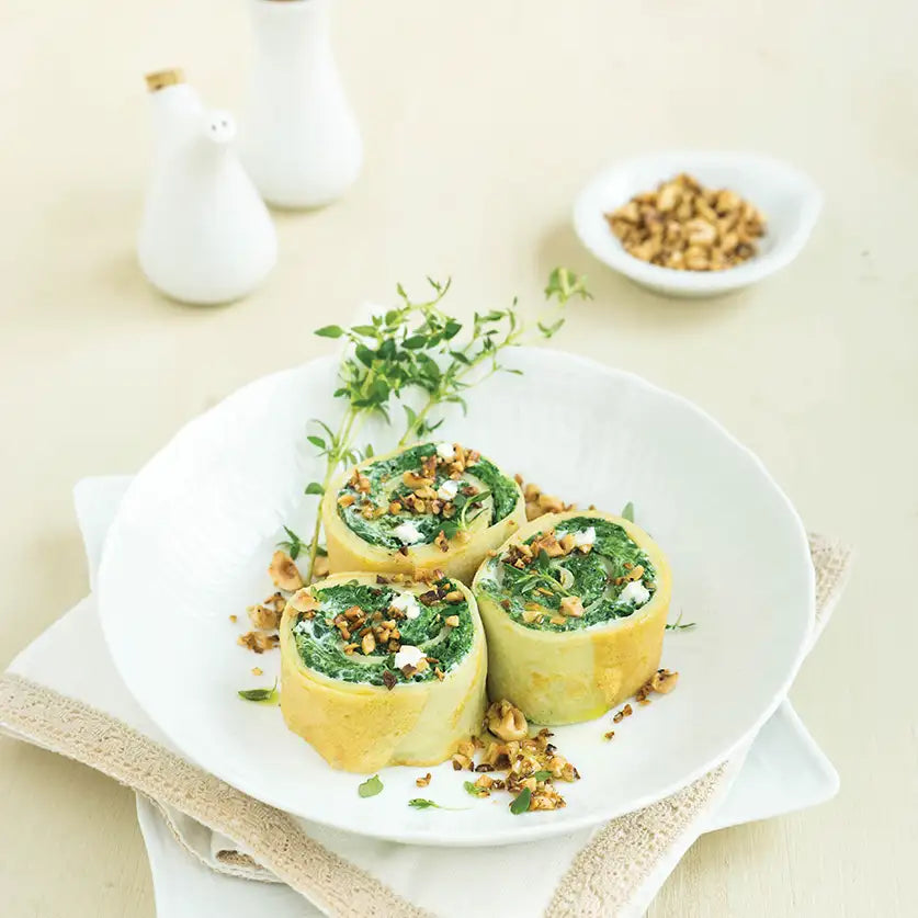 Crêpes ricotta e spinaci